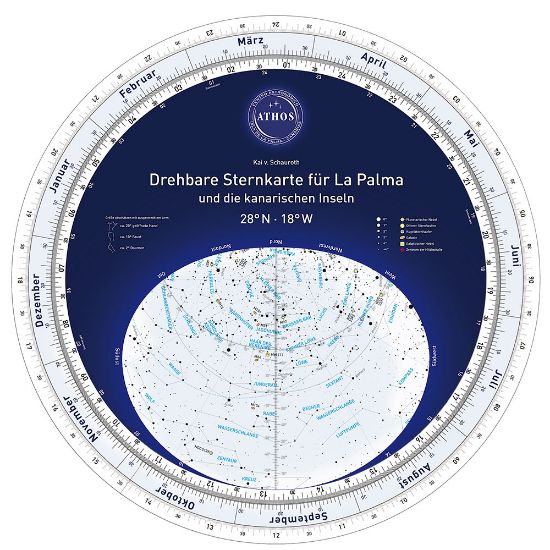 Bild von Drehbare Sternkarte La Palma/Kanaren